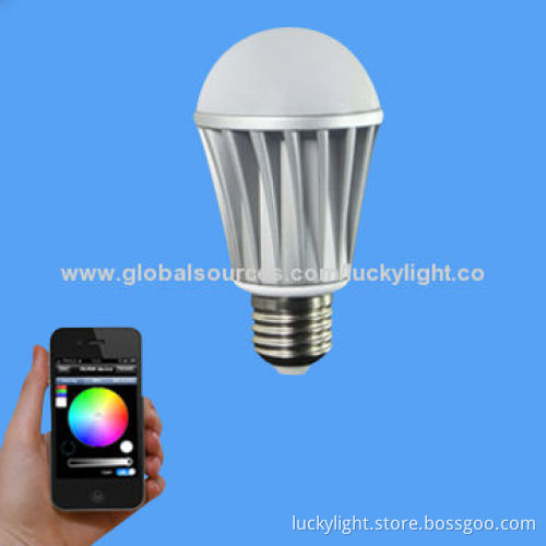 E27 LED Colored Bulb with Wi-Fi Controller, High-quality and Long Lifespan
